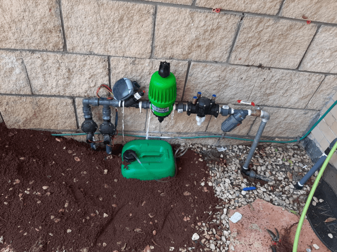 התקנת מערכת השקייה